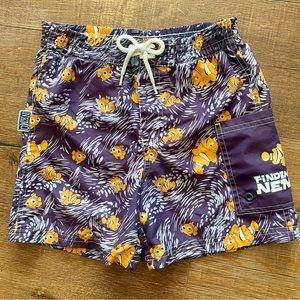 Boys 4T Disney Pixar Finding Nemo Purple Drawstring Swimming Trunks With Pocket